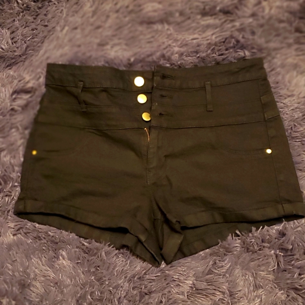 Black jeans short, size 4